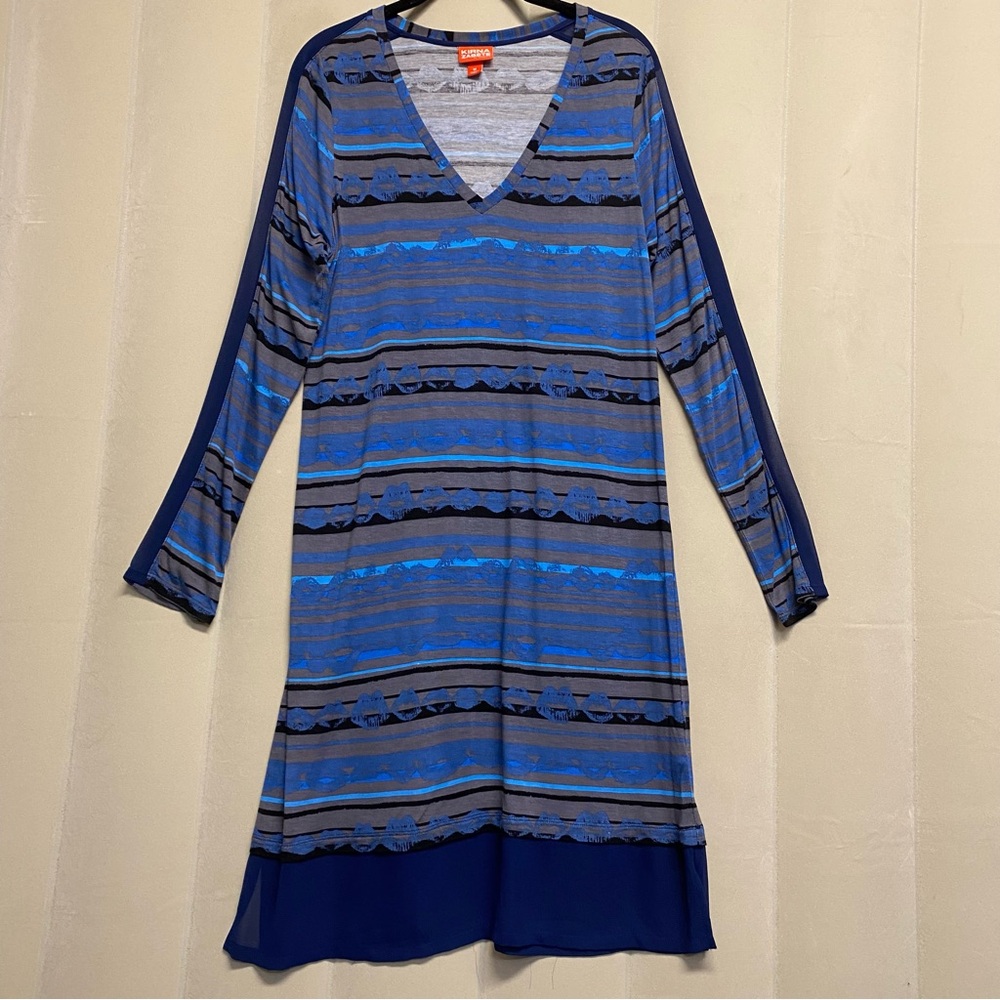 Kirna Zabete Target Women’s Dress Medium Sheer Mesh Detail Designer Abstract